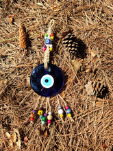Load image into Gallery viewer, Handmade Glass Evil Eye Wall Decor