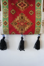 Load image into Gallery viewer, Authentic Handwoven Turkish Kilim Bag with Evil Eye Beads
