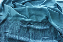Load image into Gallery viewer, Turquoise Patterned Scarf
