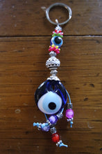 Load image into Gallery viewer, Handmade Beaded Evil Eye Key Chains